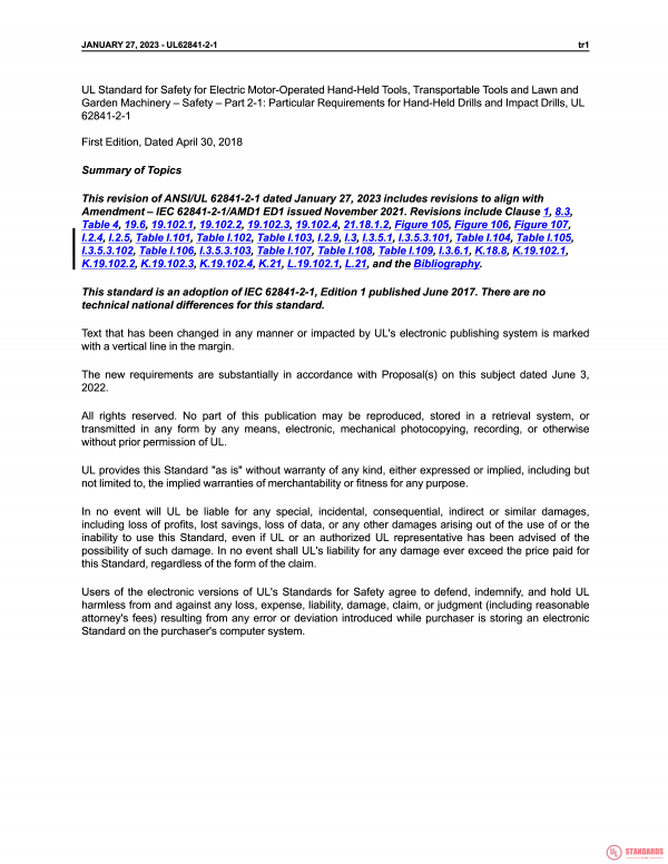 UL 62841-2-1 PDF UL 62841-2-1 PDF